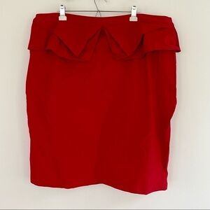 Grace Karin Red Bow Pencil Skirt High Waist Plus Size Holiday Outfit